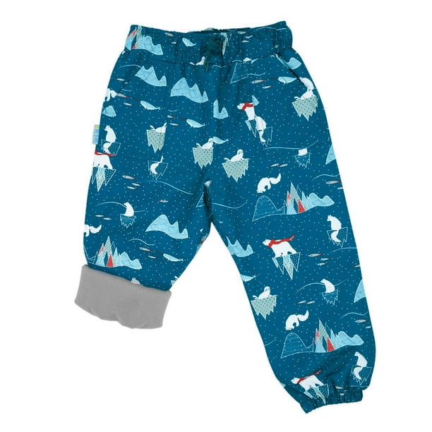 Fleece-Lined: Green, 3T Snow or Rain-Proof Outer-Wear JAN /& JUL Rain Pants Toddler Girls Boys